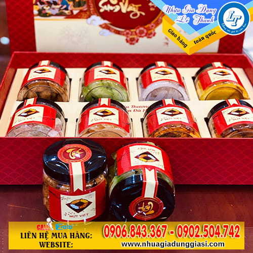 Hũ nhựa PET đựng bánh, kẹo Tết Hũ nhựa PET đựng bánh, kẹo Tết