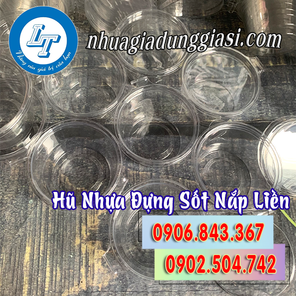 Hũ nhựa PET đựng sốt nắp liền
