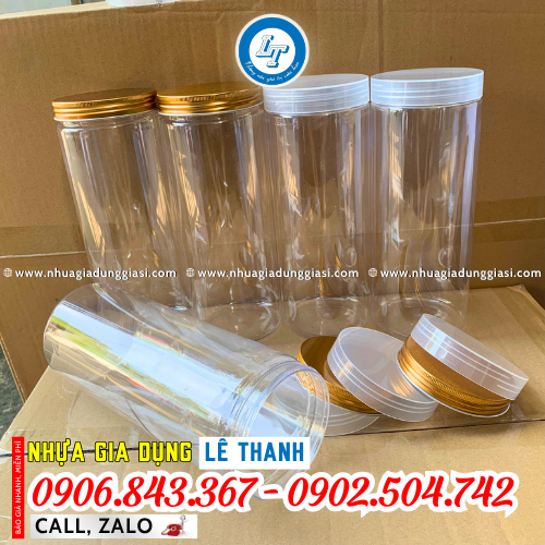 Hũ nhựa PET giao tận nơi nhanh chóng Hũ nhựa PET dung tích lớn