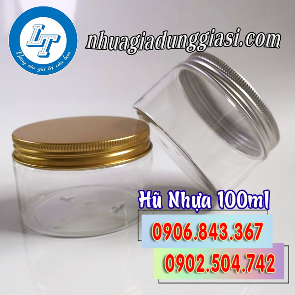Hũ nhựa PET nắp nhôm 100ml giá rẻ