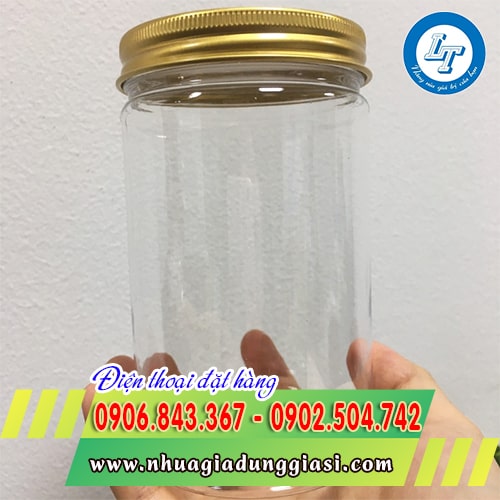 Hũ nhựa pet nắp nhôm 1200ml
