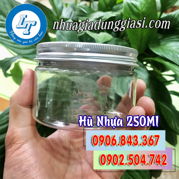 Hũ nhựa PET nắp nhôm 250ml
