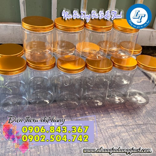 Hũ nhựa PET nắp nhôm an toàn không gây ảnh hưởng đến sức khỏe