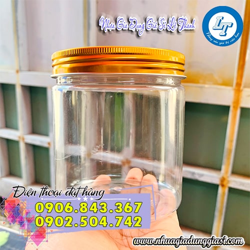 Hũ nhựa PET nắp nhôm bền đẹp Hũ nhựa PET nắp nhôm bền đẹp