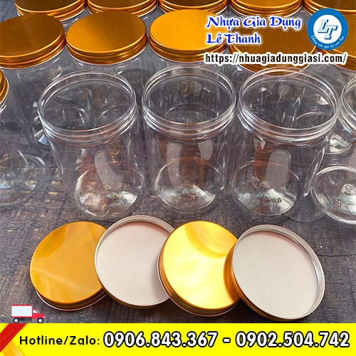 Hũ nhựa PET nắp nhôm cao cấp an toàn giá rẻ Hũ nhựa PET nắp nhôm cao cấp an toàn giá rẻ