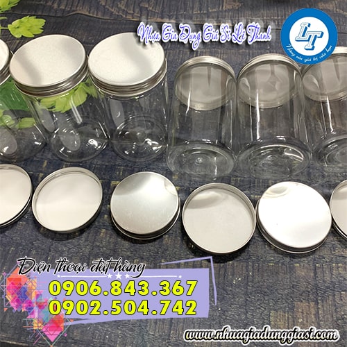 Hũ nhựa PET nắp nhôm độ trong suốt cao