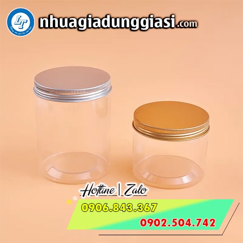 Hũ nhựa pet nắp nhôm vặn Hũ nhựa pet nắp nhôm vặn