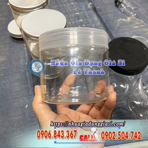 Hũ nhựa PET nắp nhựa an toàn tiện lợi Hũ nhựa PET nắp nhựa an toàn tiện lợi