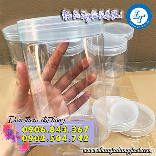 Hũ nhựa PET tròn đảm bảo an toàn khi đựng thực phẩm