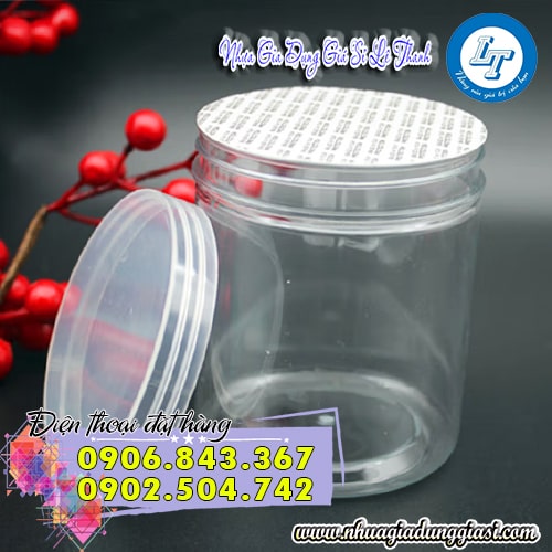 Hũ nhựa PET tròn nắp trong Hũ nhựa PET tròn nắp trong