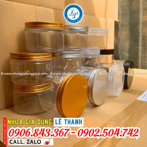 Hũ nhựa PET tròn trơn láng Hũ nhựa PET tròn trơn láng