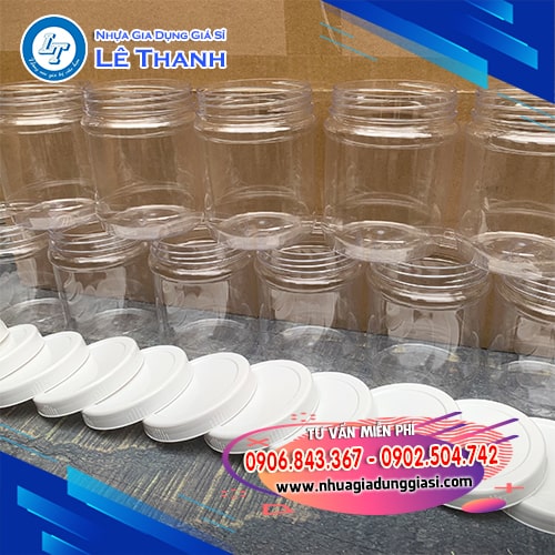 Hũ nhựa tròn chất lượng cao Hũ nhựa tròn chất lượng cao