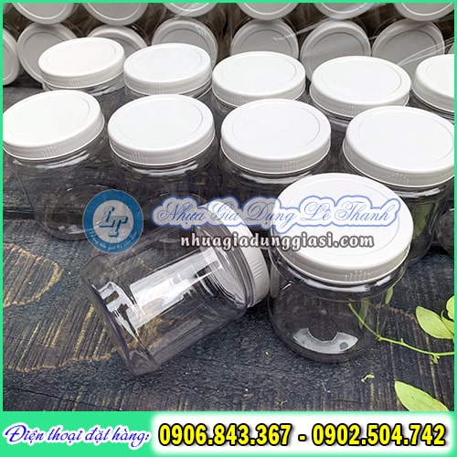 Hũ nhựa tròn nắp trắng giá rẻ nhận cung cấp sỉ Hũ nhựa tròn nắp trắng giá rẻ nhận cung cấp sỉ