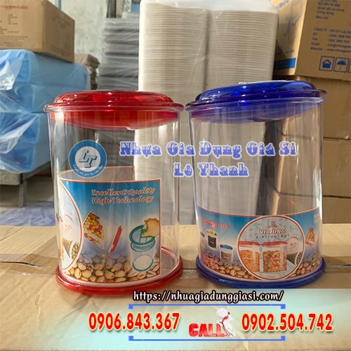 Hũ nhựa tròn trong suốt Hũ nhựa tròn trong suốt