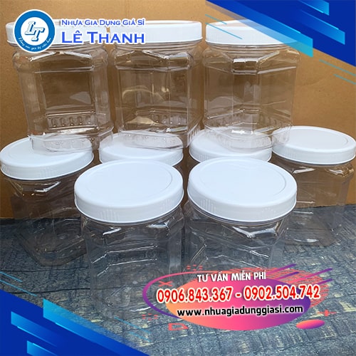 Hũ nhựa vuông bán giá rẻ tận xưởng Hũ nhựa vuông bán giá rẻ tận xưởng