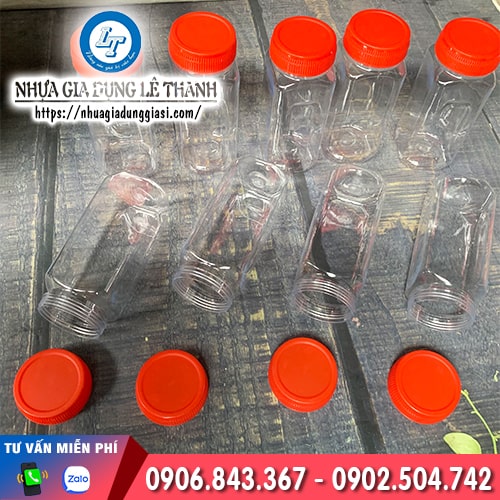 Hũ nhựa vuông cao giá rẻ sẵn số lượng Hũ nhựa vuông cao giá rẻ sẵn số lượng