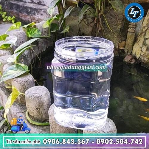 Hũ nhựa vuông dung tích chứa đựng lớn