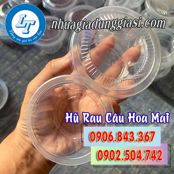 Hũ rau câu hoa mai dùng 1 lần