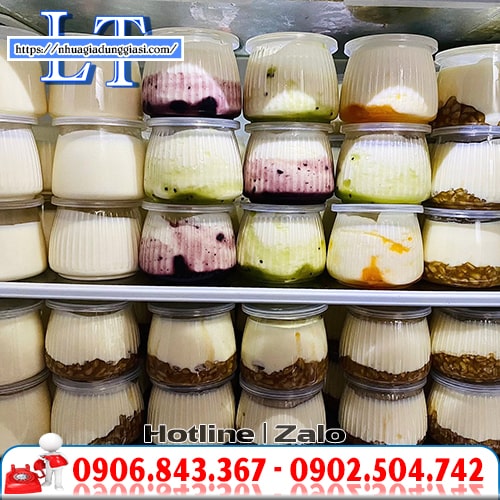Hũ sữa chua PET sọc nhỏ gọn Hũ sữa chua PET sọc nhỏ gọn