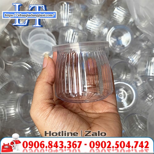 Hũ sữa chua PET sọc Hũ sữa chua PET sọc