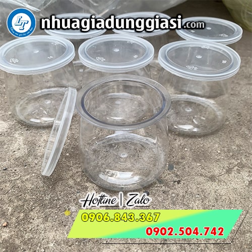 Hũ sữa chua PET trong đáy tròn Hũ sữa chua PET trong đáy tròn