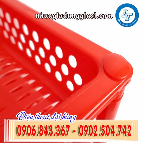 Kệ chén nhựa khung viền dày dặn bo góc an toàn