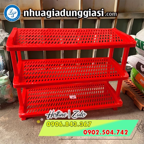 Kệ dép nhựa 3 tầng đại Kệ dép nhựa 3 tầng đại