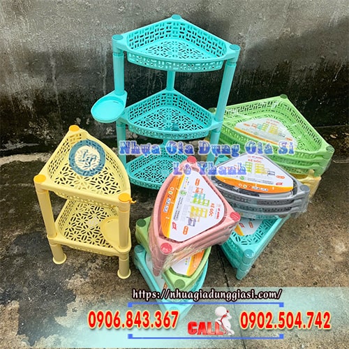 Kệ góc nhựa giá sỉ đựng đồ đa năng Kệ góc nhựa giá sỉ đựng đồ đa năng
