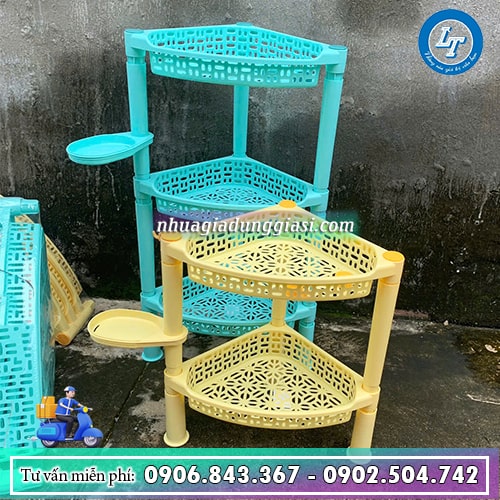 Kệ góc tam giác 2 tầng, 3 tầng Kệ góc tam giác 2 tầng, 3 tầng