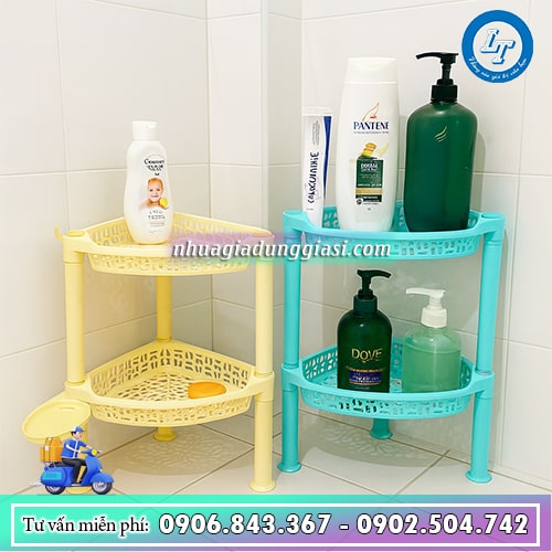 Kệ góc tam giác đựng đồ tiện lợi Kệ góc tam giác đựng đồ tiện lợi