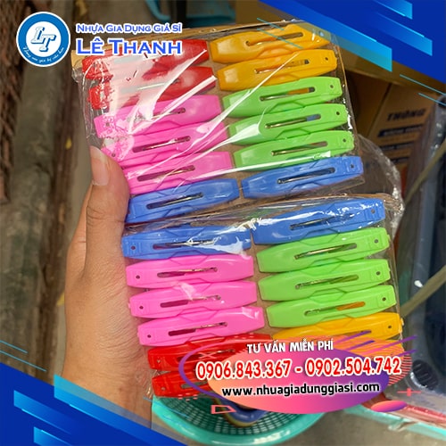 Kẹp phơi quần áo lốc 12 cái Kẹp phơi quần áo lốc 12 cái