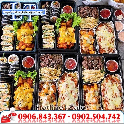 Khay nhựa đựng cơm tiện lợi Khay nhựa đựng cơm tiện lợi
