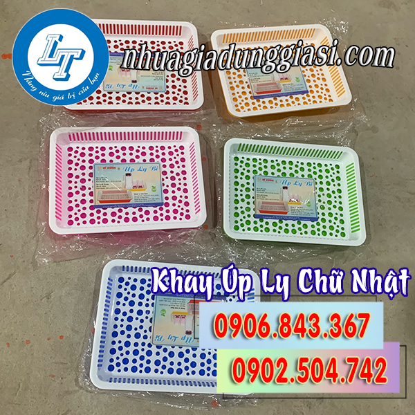 Khay úp ly chữ nhật