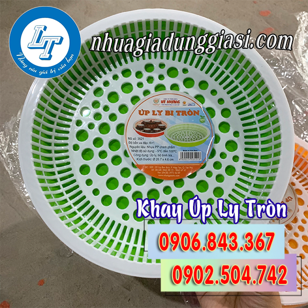 Khay úp ly tròn giá rẻ