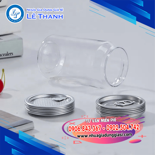 Lon nhựa nắp nhôm nhẹ bền Lon nhựa nắp nhôm nhẹ bền