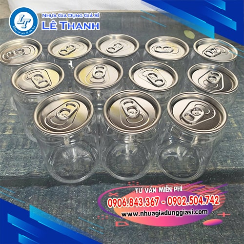Lon nhựa PET 250ml mua sỉ siêu lời Lon nhựa PET 250ml mua sỉ siêu lời