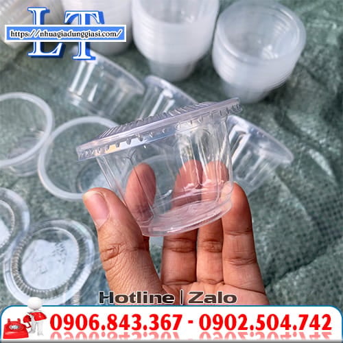 Ly nhựa đựng rau câu Ly nhựa đựng rau câu
