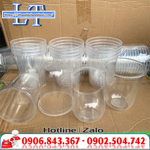 Ly nhựa PP 500ml đáy bầu Ly nhựa PP 500ml đáy bầu