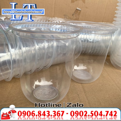 Ly nhựa PP đáy bầu 500ml Ly nhựa PP đáy bầu 500ml