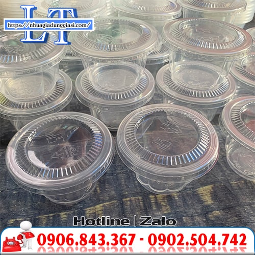 Ly rau câu hoa mai tiện lợi Ly rau câu hoa mai tiện lợi