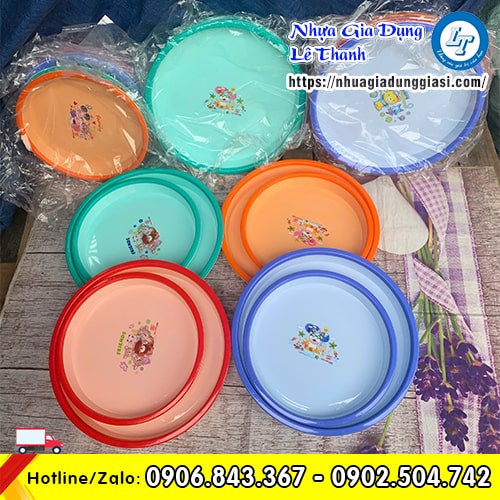 Mâm nhựa tròn giá sỉ nhiều kích cỡ tiện lợi Mâm nhựa tròn giá sỉ nhiều kích cỡ tiện lợi