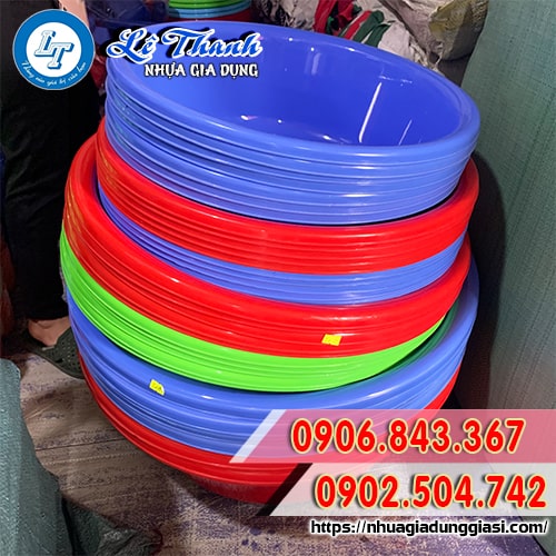 Mua thau nhựa tròn lớn bền đẹp giá sỉ Mua thau nhựa tròn lớn bền đẹp giá sỉ