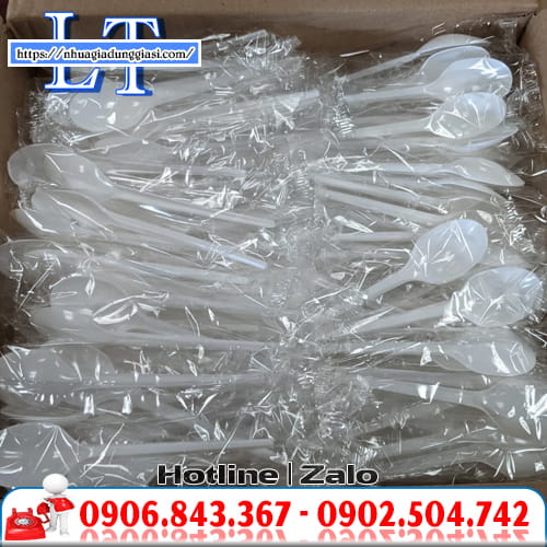 Muỗng nhựa bọc màng Muỗng nhựa bọc màng