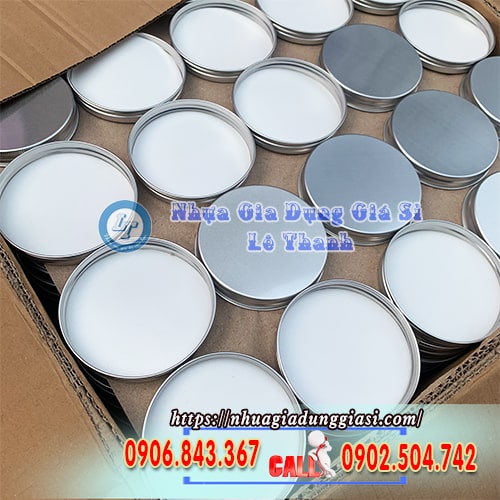 Nắp nhôm sáng bóng vặn kín dễ dàng