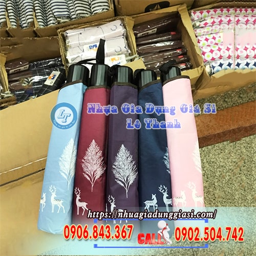 Ô dù cầm tay che nắng đi mưa