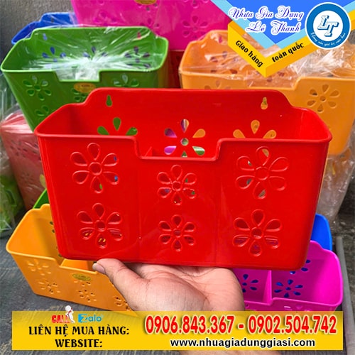 Ống đũa 3 ngăn hoa Ống đũa 3 ngăn hoa