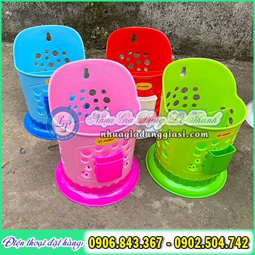 Ống đựng đũa bằng nhựa hình tròn 2 ngăn Ống đựng đũa bằng nhựa hình tròn 2 ngăn