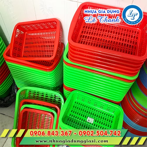 Rổ nhựa chữ nhật đa dạng kích thước giá rẻ sẵn hàng Rổ nhựa chữ nhật đa dạng kích thước giá rẻ sẵn hàng
