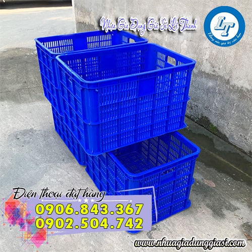 Rổ nhựa công nghiệp 4 tấc 6 Rổ nhựa công nghiệp 4 tấc 6