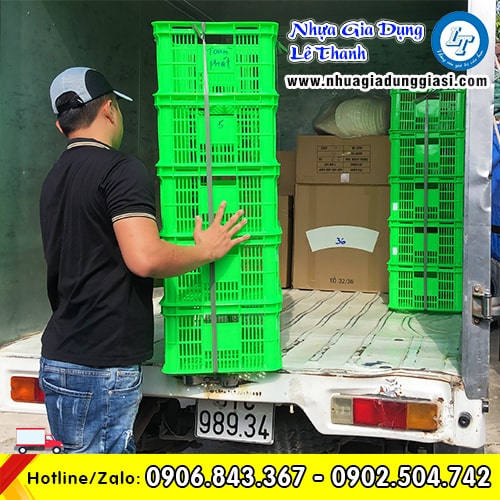 Rổ nhựa đựng hàng giao tận nơi